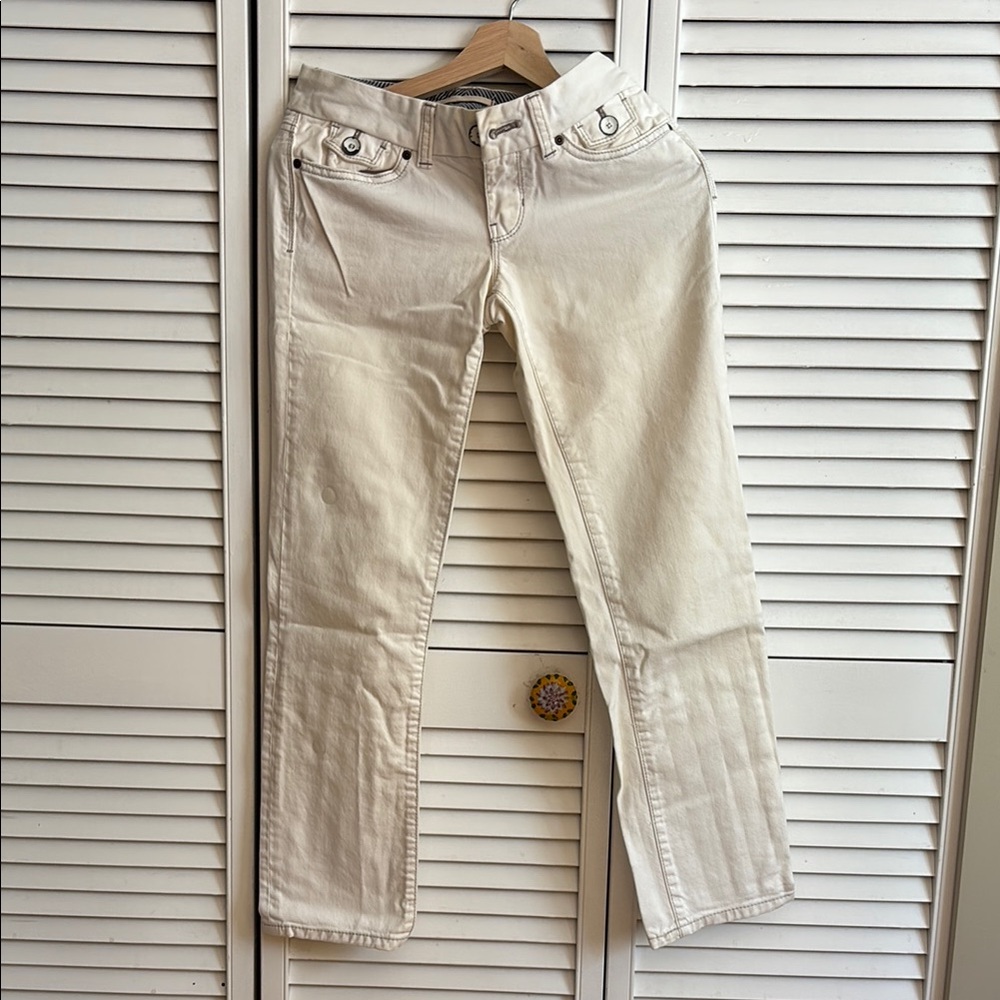 GAP Limited addition Cream Straight Leg Jeans Classic Denim
